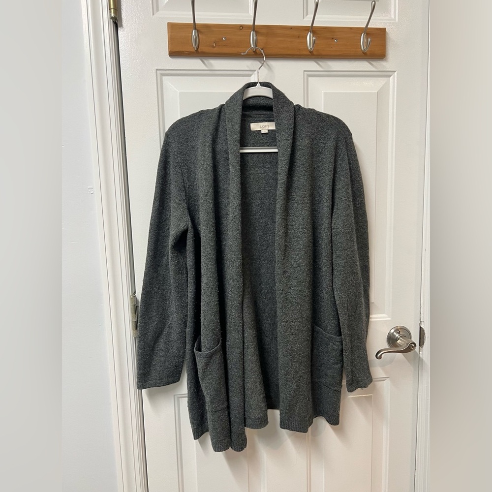 LOFT GREY CARDIGAN
